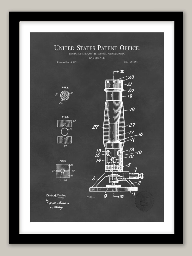 Gas Burner Design | 1921 Laboratory Patent