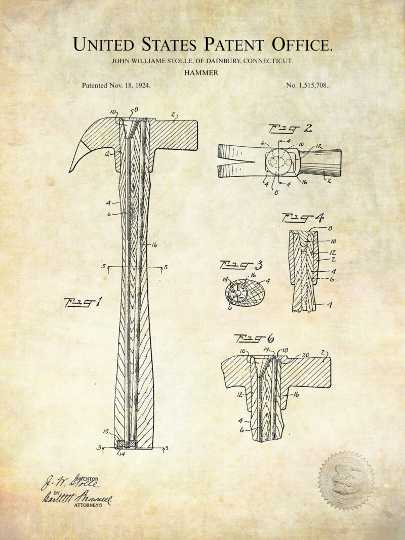 Workshop Decor | Classic Tool Patent Prints
