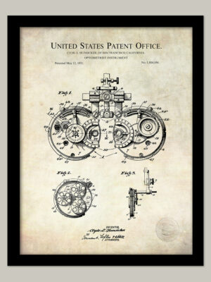 Optometrist Instrument | 1931 Patent