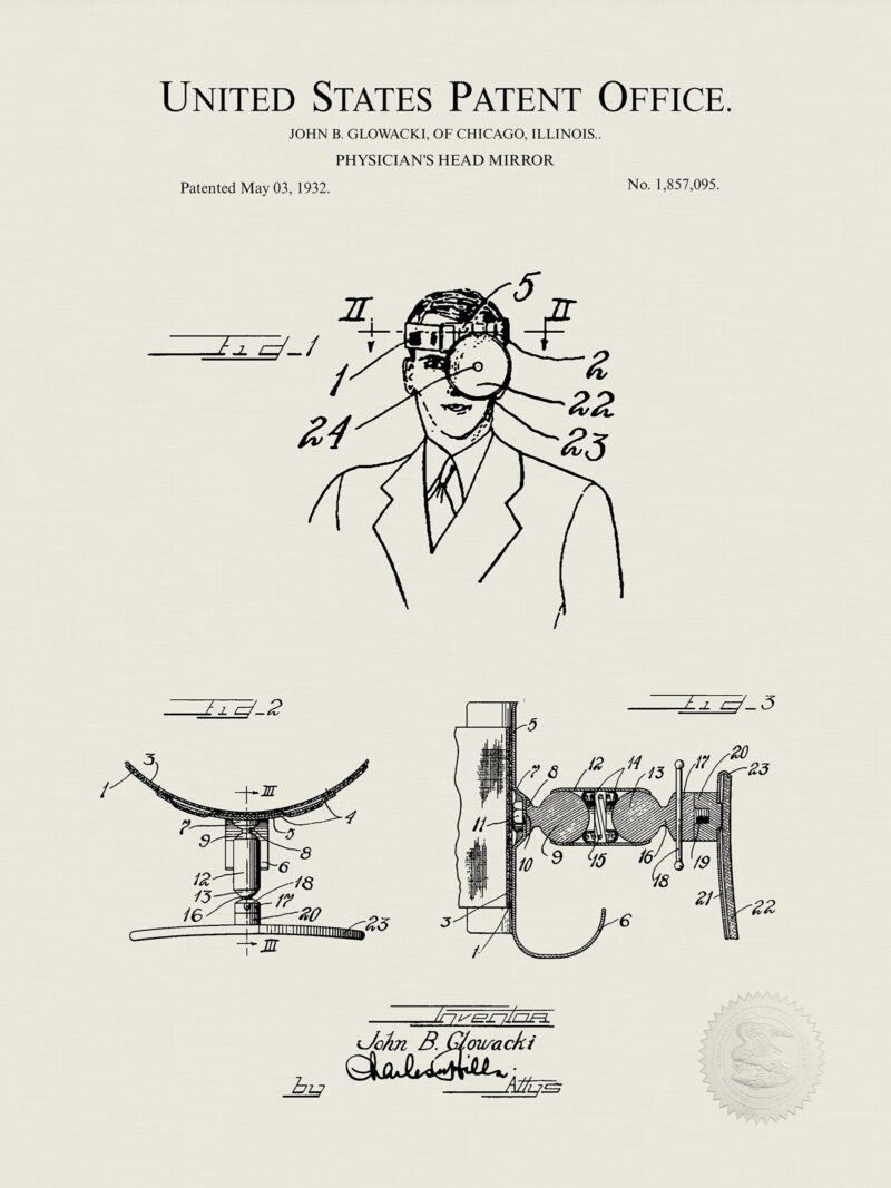 Antique Medical Tools Patent Prints
