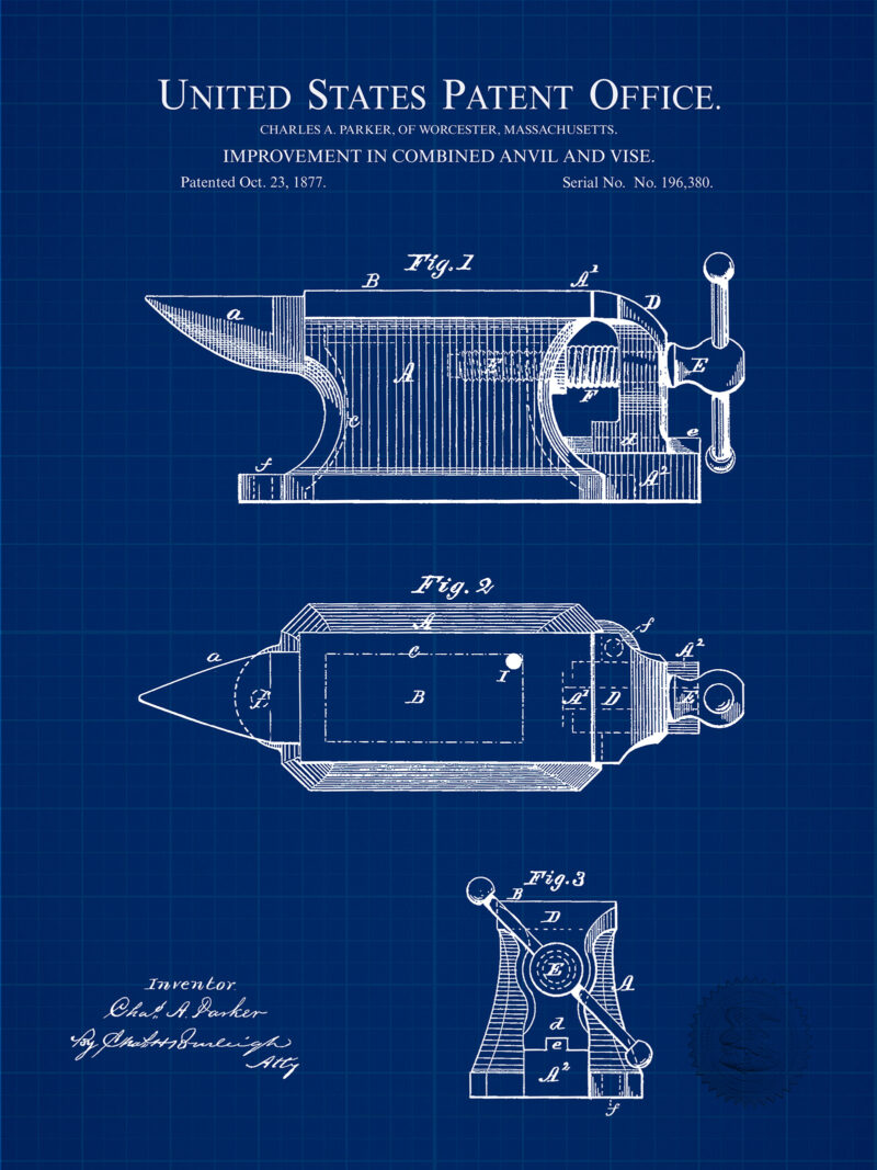 Anvil Design | 1877 Patent