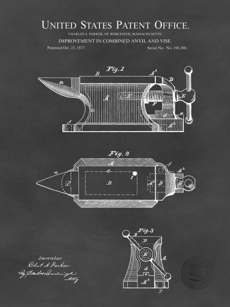 Anvil Design | 1877 Patent