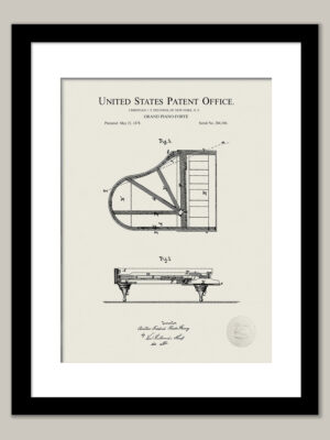 Steinway Grand Piano | 1878 Patent