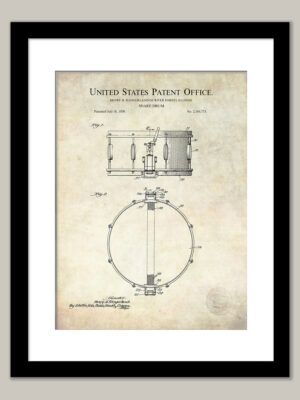 Vintage Snare Drum | 1939 Patent