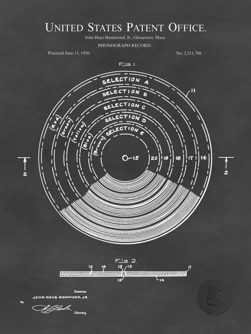 Phonograph Record | 1950 Patent