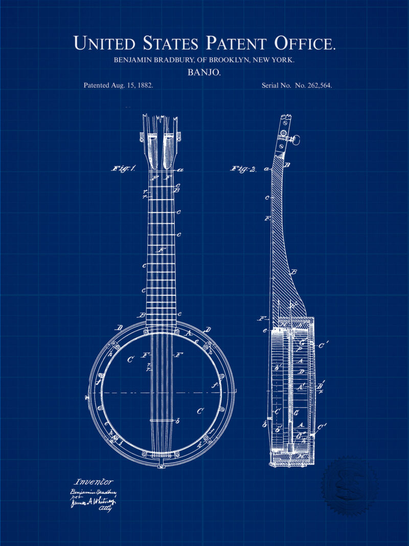 Banjo Design | 1885 Miller Patent