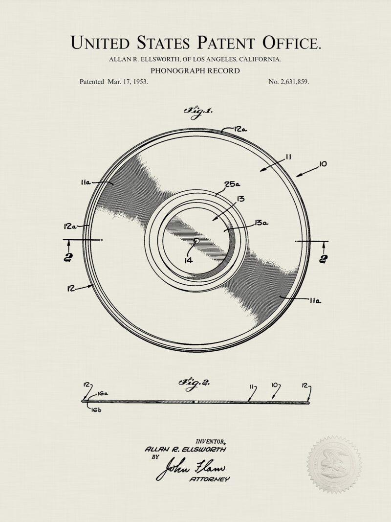 Phonograph Record | 1953 Patent