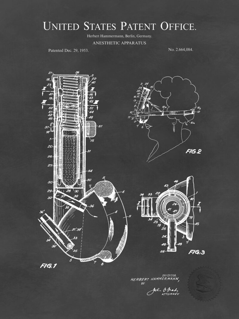 Anesthetic Apparatus | 1953 Patent