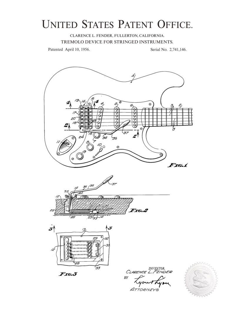 Tremolo Device | 1951 Fender Patent