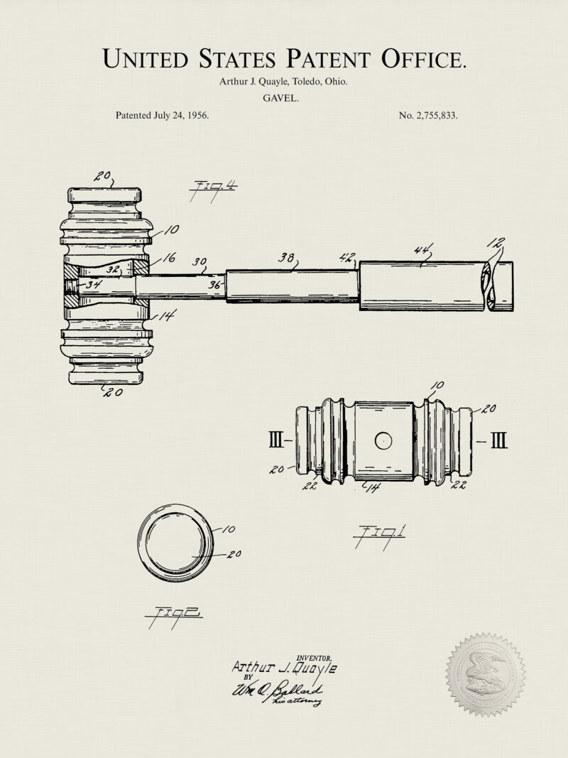 Law Office Decor | Vintage Patents Prints