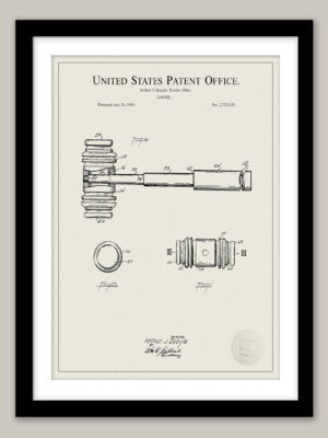 Judge's Gavel Design | 1956 Patent