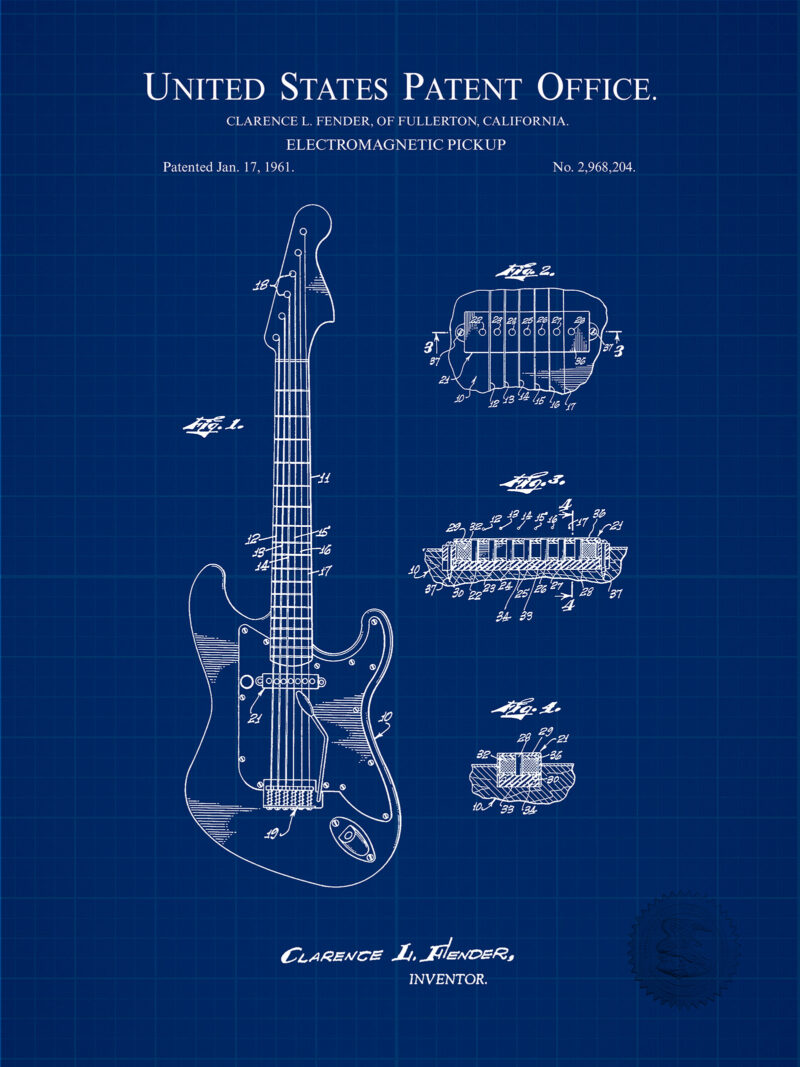 Fender Pickup | 1961 Guitar Patent