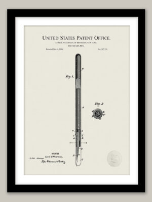 Classic Fountain Pen Design | 1884 Waterman Patent