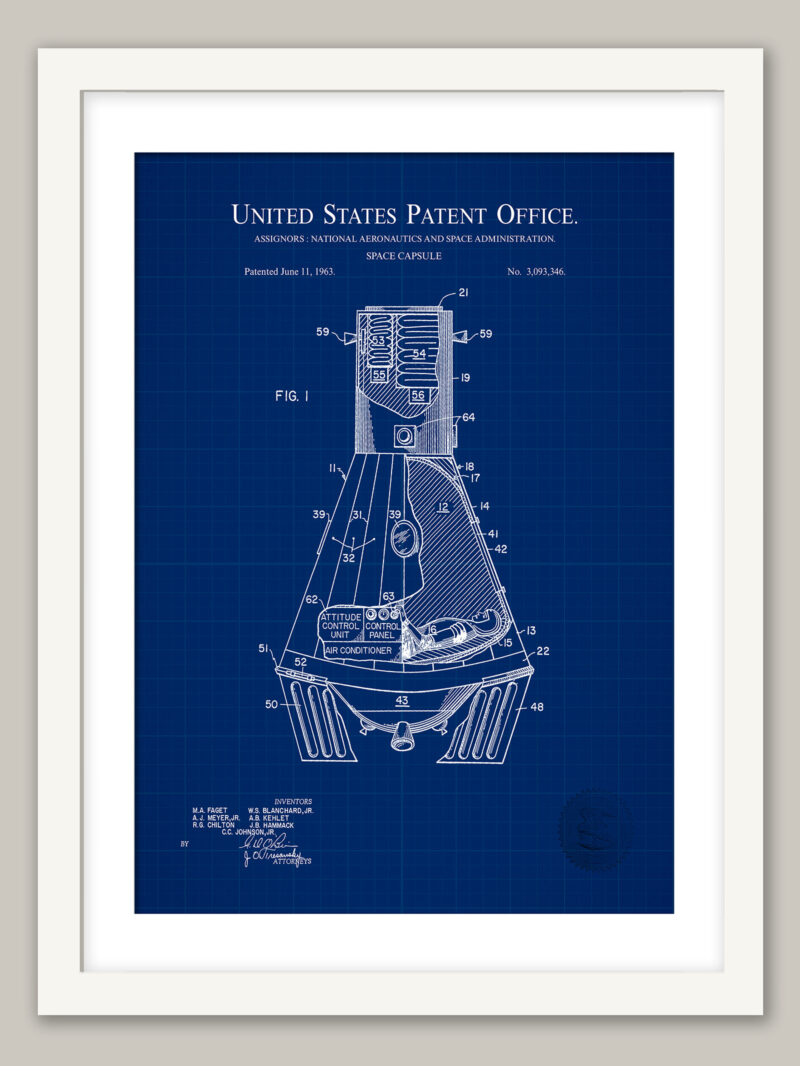 Space Capsule Design | 1963 Nasa Patent