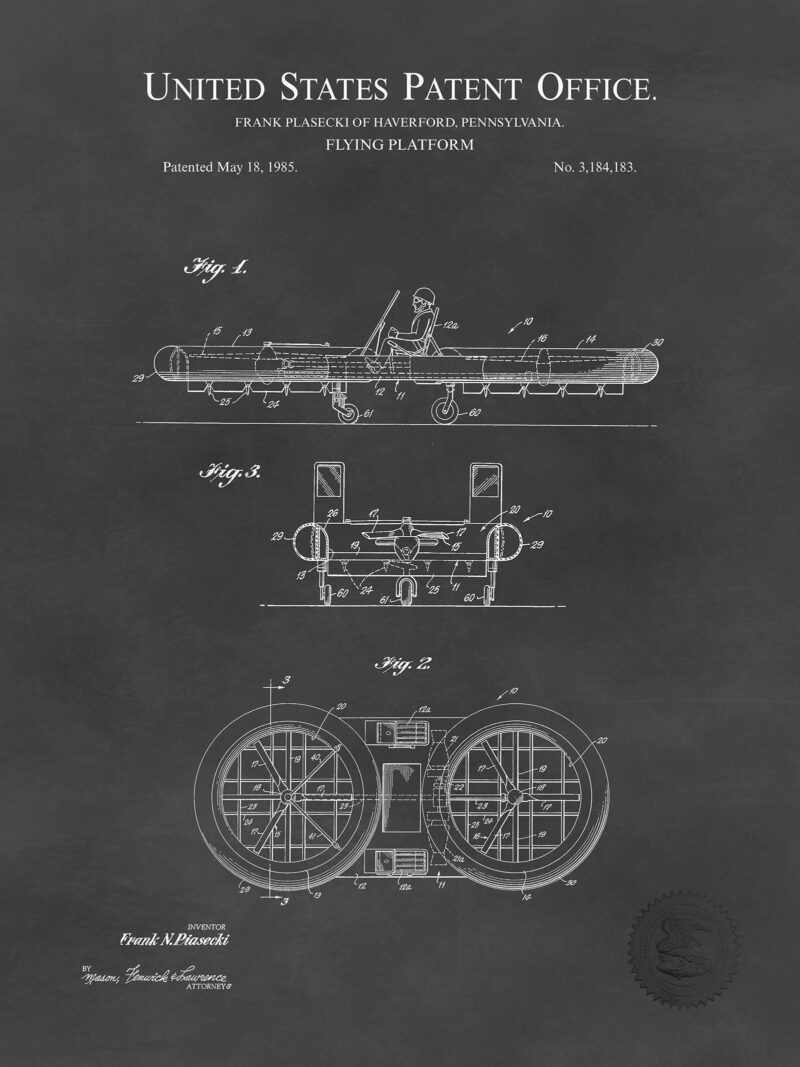 Flying Platform | 1985 Aviation Patent
