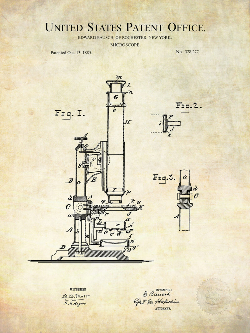 Microscope Design | 1885 Patent