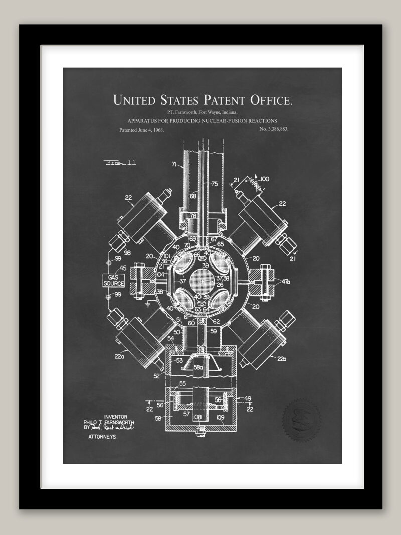 Nuclear Fusion Reactor | 1968 Design Patent