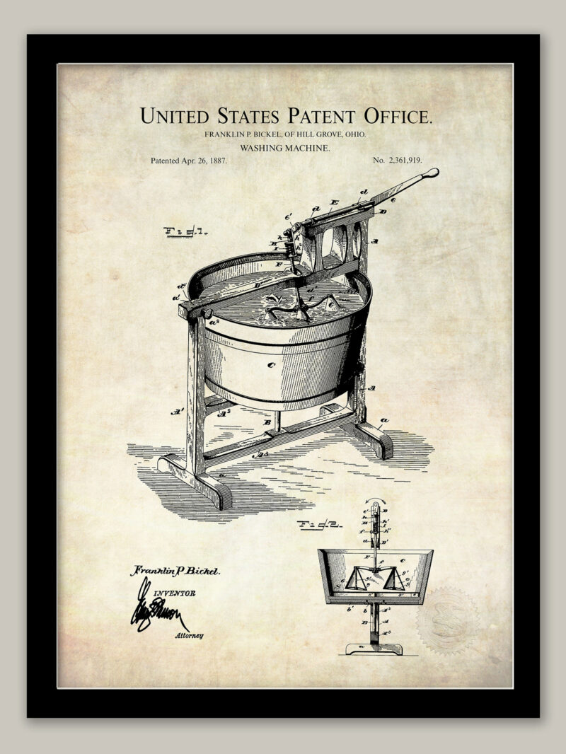 Washing Machine Design | 1887 Patent