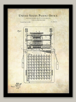 Calculator Design | 1888 Patent Print