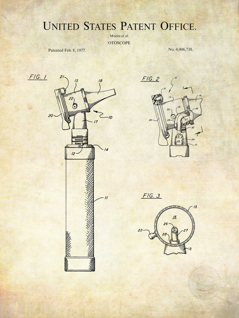 Otoscope Design | 1977 Medical Patent