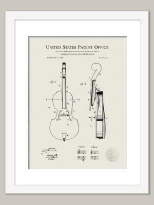 Cello Design | 1921 Patent Print