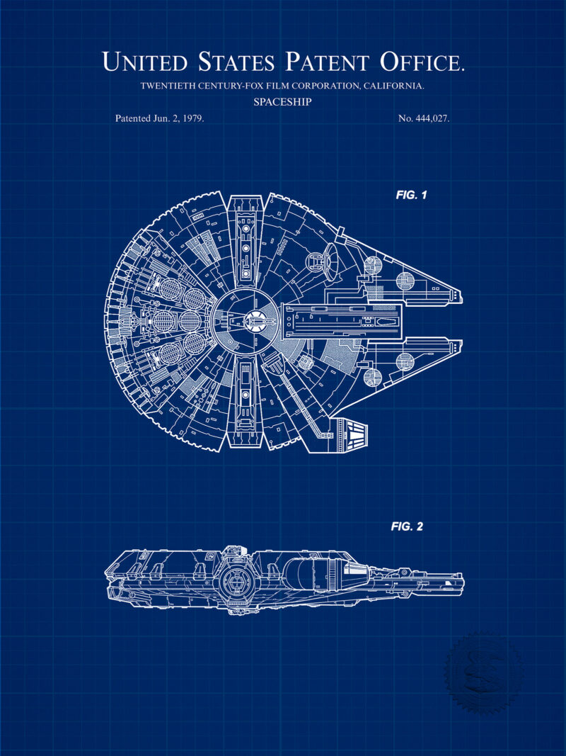Star Wars Toy Spacecraft Patent Prints