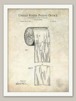 Toilet Paper Design | 1891 Patent