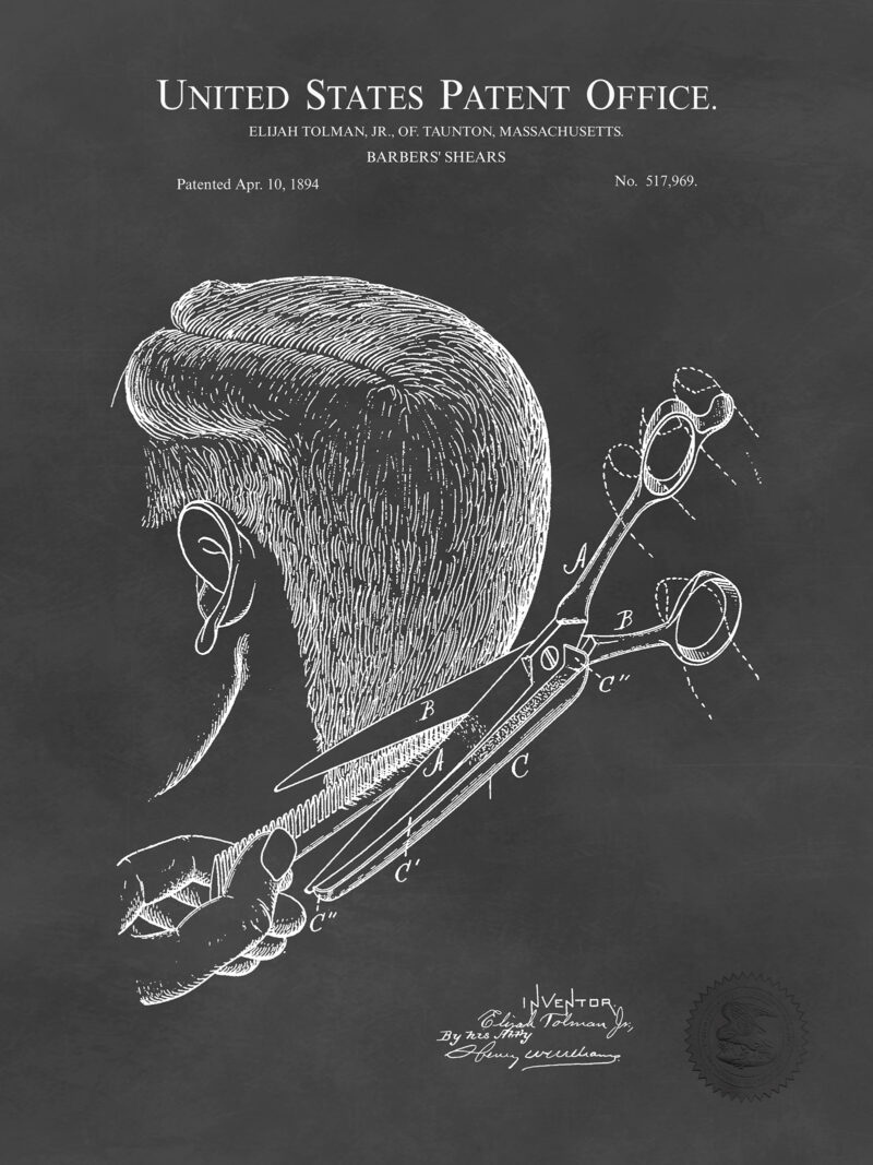 Barber's Shears | 1894 Patent
