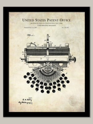 Typewriter Design | 1897 Patent
