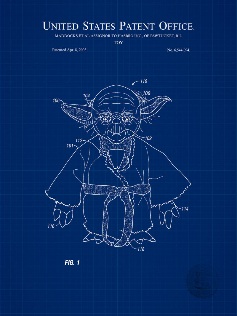 Sci-Fi Character Toy Patent Print