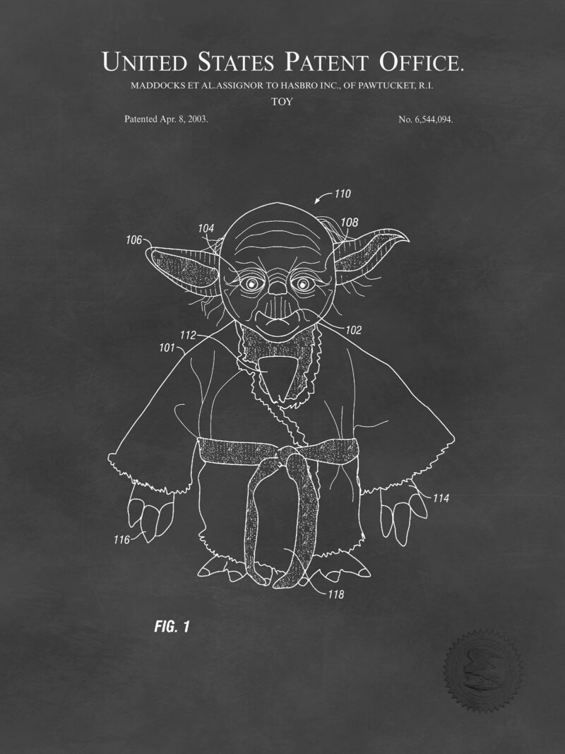 Sci-Fi Character Toy Patent Print