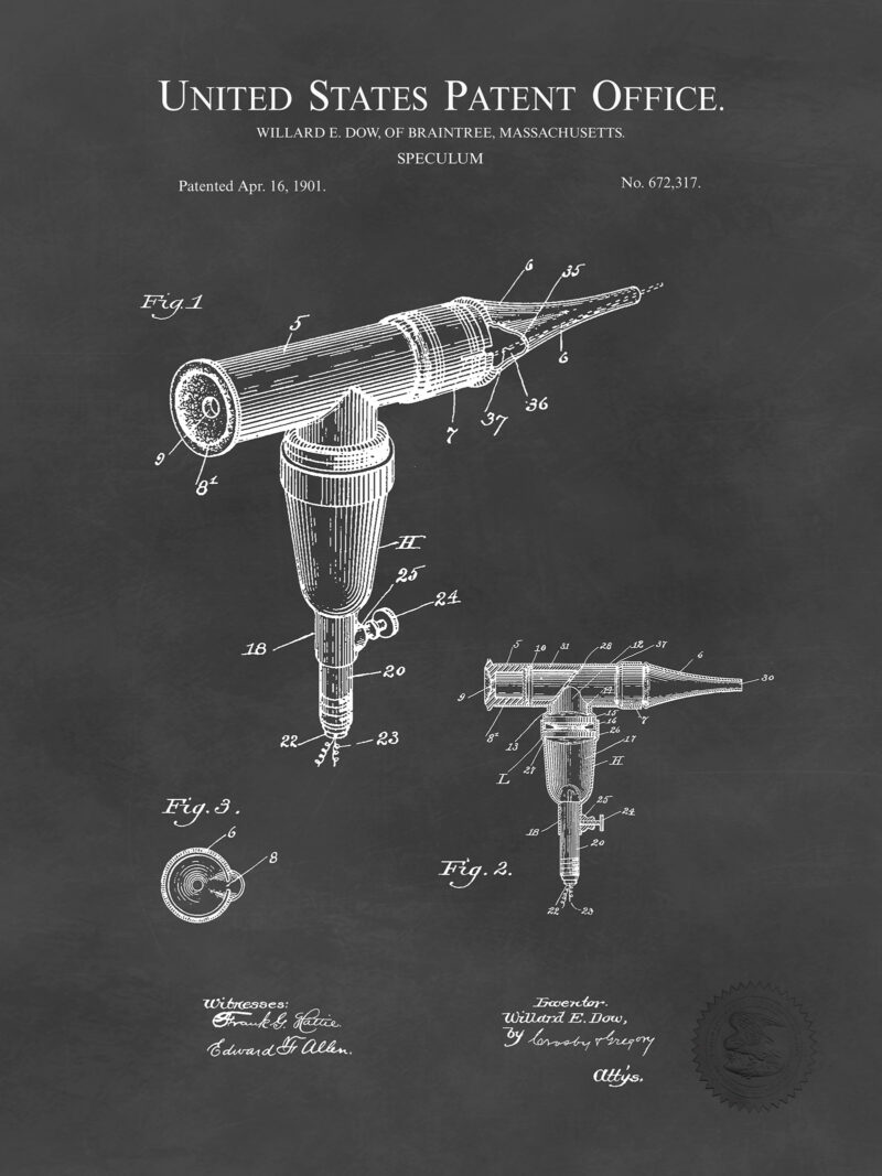 Otoscope Print | 1901 Patent