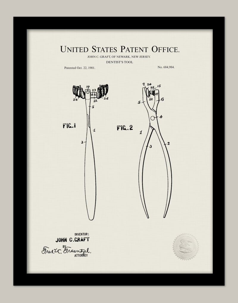 Dentist's Tool Design | 1901 Patent