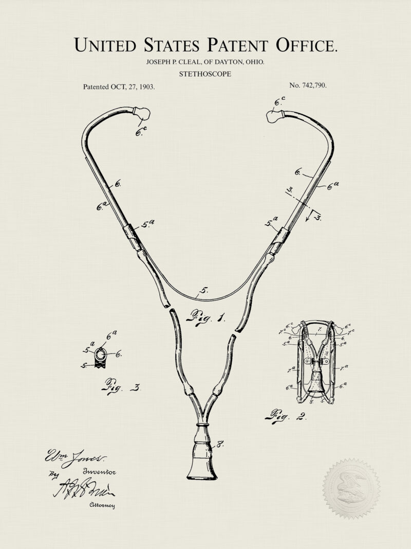 Antique Medical Tools Patent Prints
