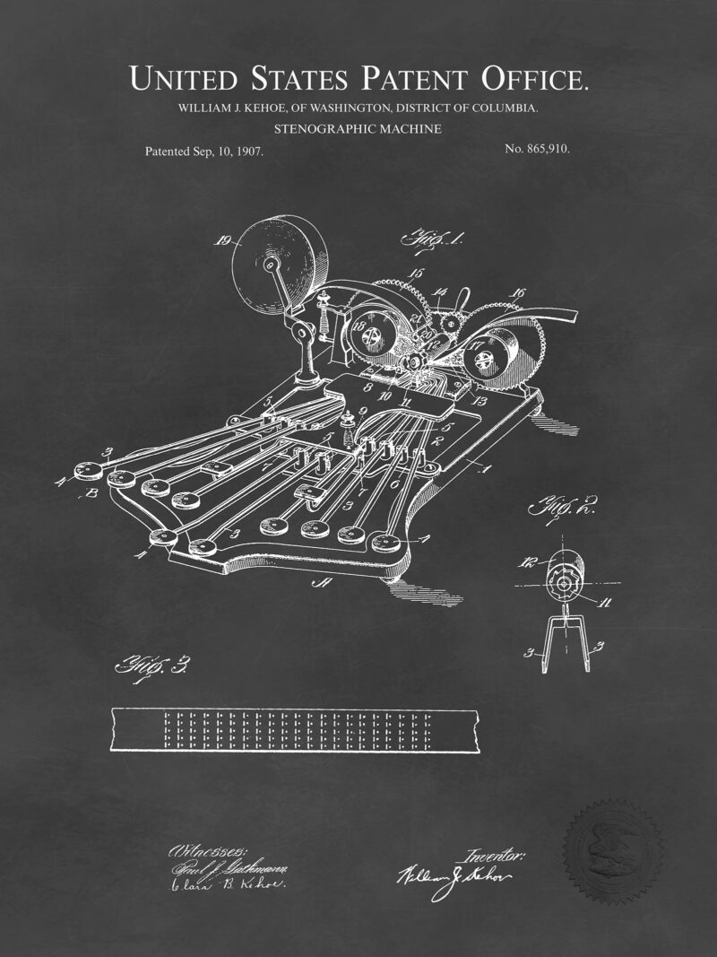 Stenographic Machine | 1907 Patent