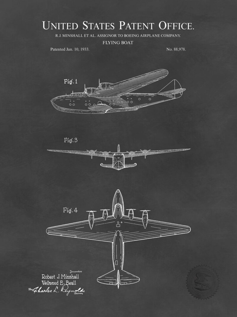 Boeing 314 Clipper | 1933 Airplane Patent