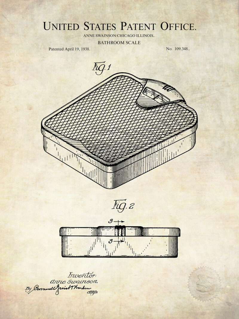 Bathroom Scale | 1938 Patent