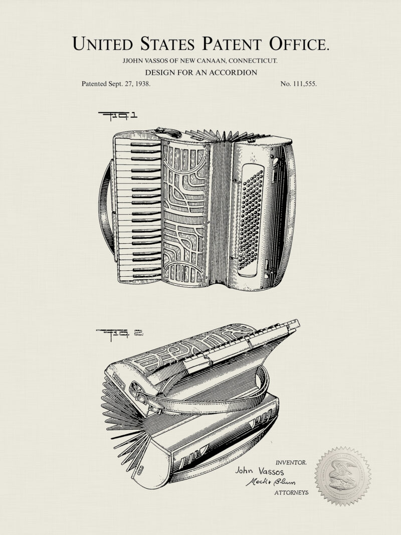 Accordion Print | 1938 Patent