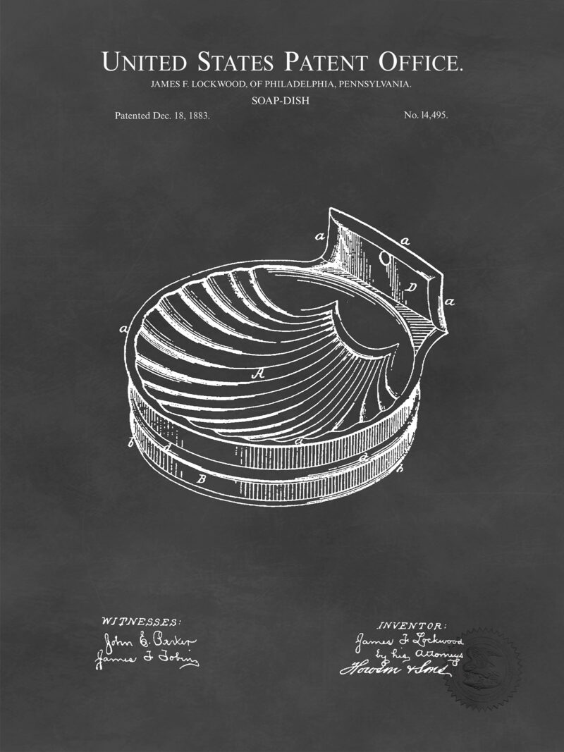 Timeless Soap Dish | 1883 Patent