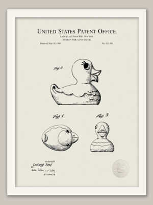 Antique Toy Duck | 1949 Patent Print