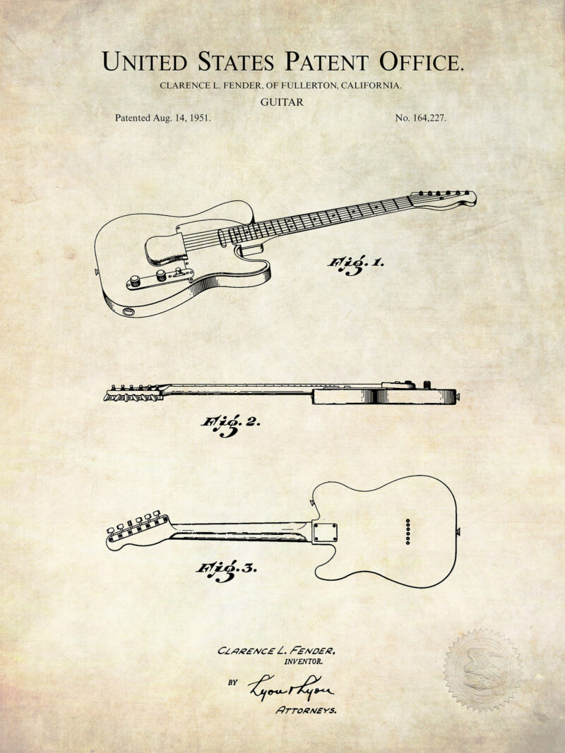 Stratocaster Guitar | 1951 Fender Patent