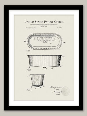 Antique Washroom Patents Prints