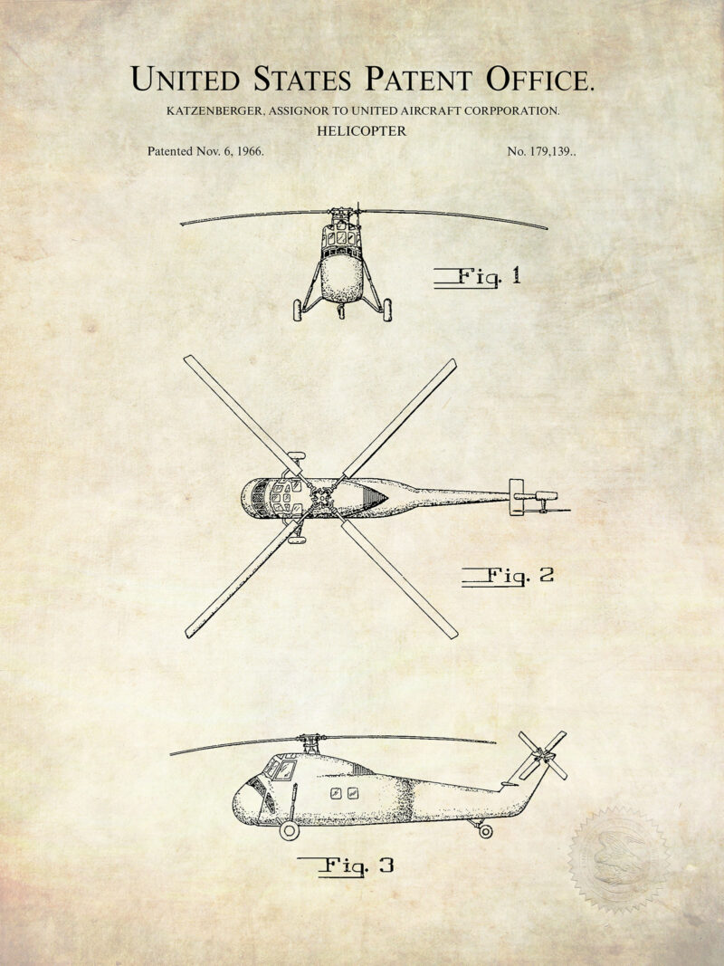 Sikorsky Helicopter | 1955 Patent