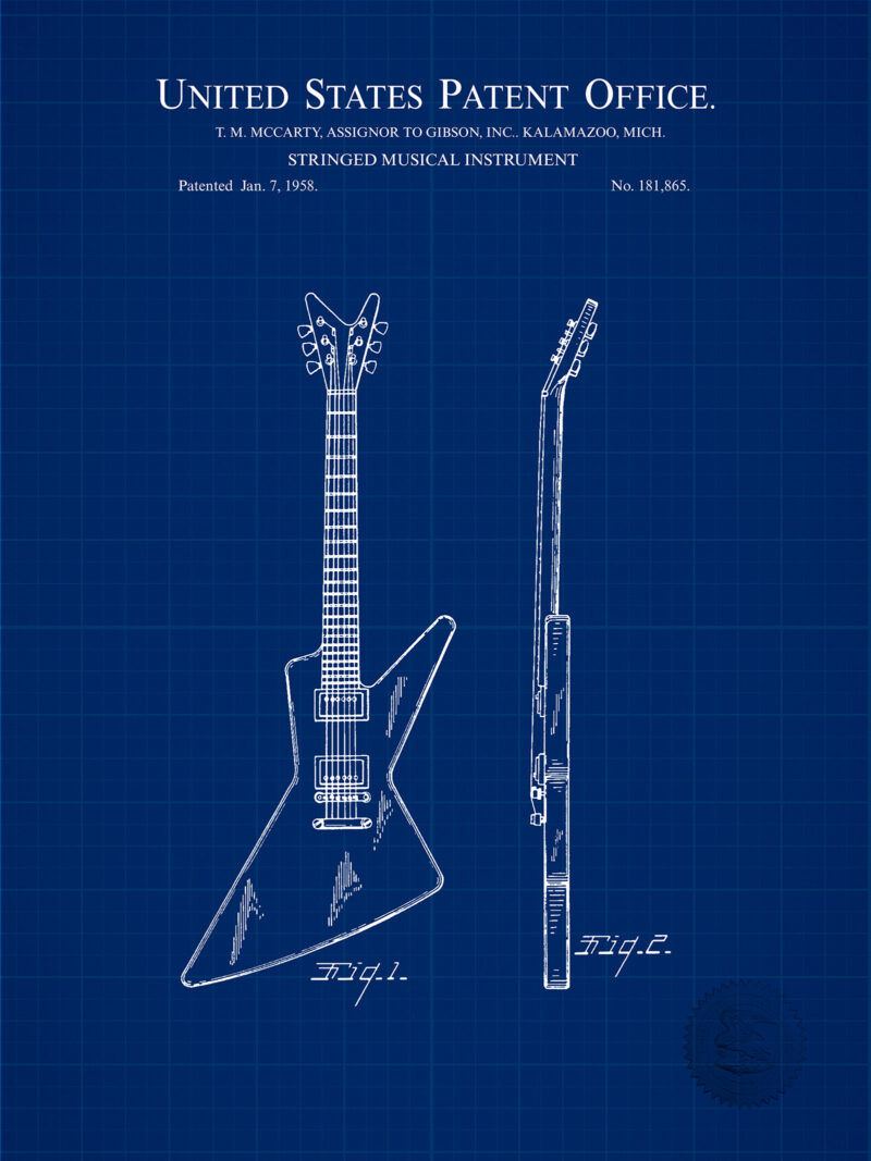 Explorer Guitar | 1958 Gibson Patent