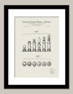 Chess Pieces Design | 1966 Patent Print