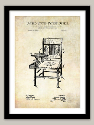 School Desk & Chair Design | 1896 Patent