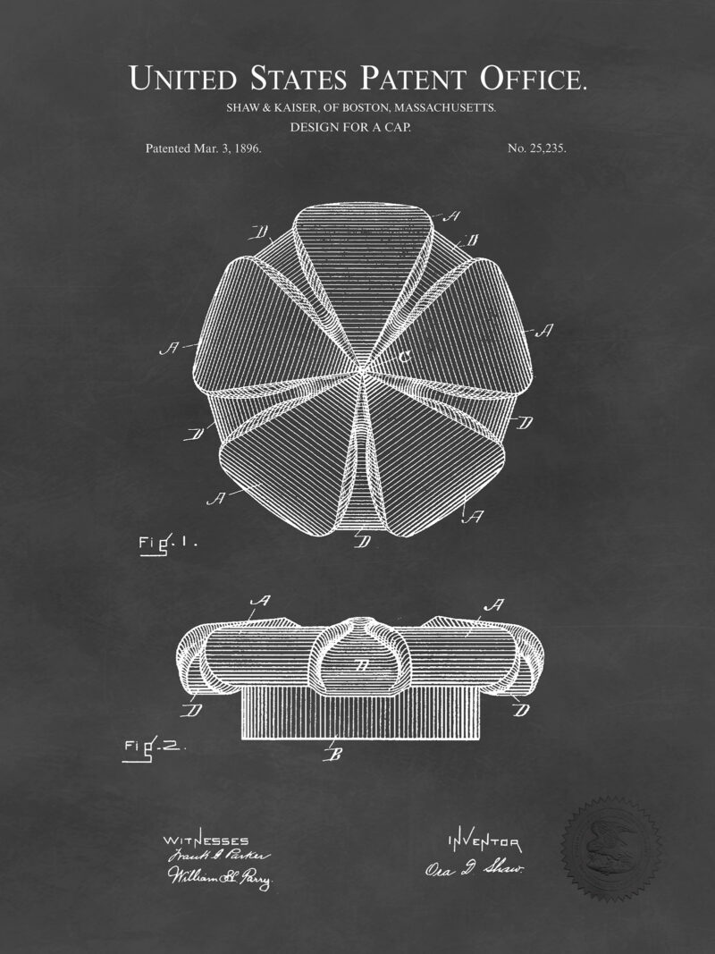 Antique School Cap | 1896 Patent
