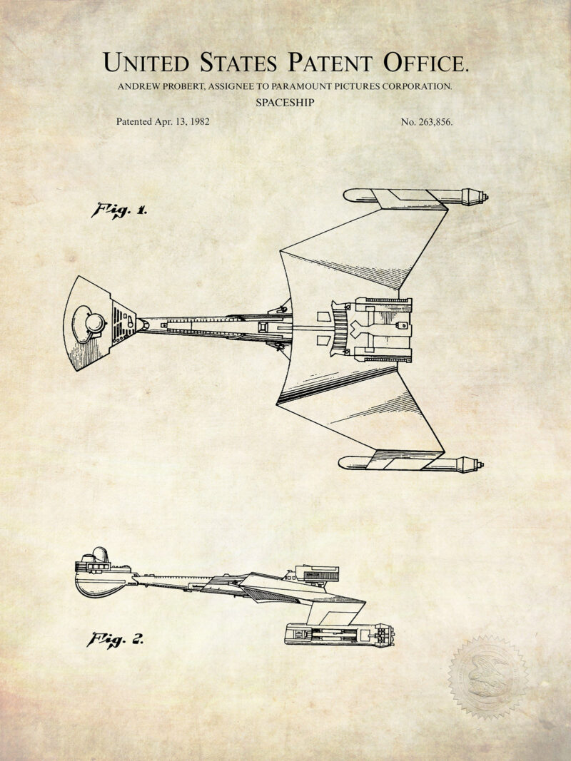 Romulan Battle Cruiser | 1982 Paramount Patent
