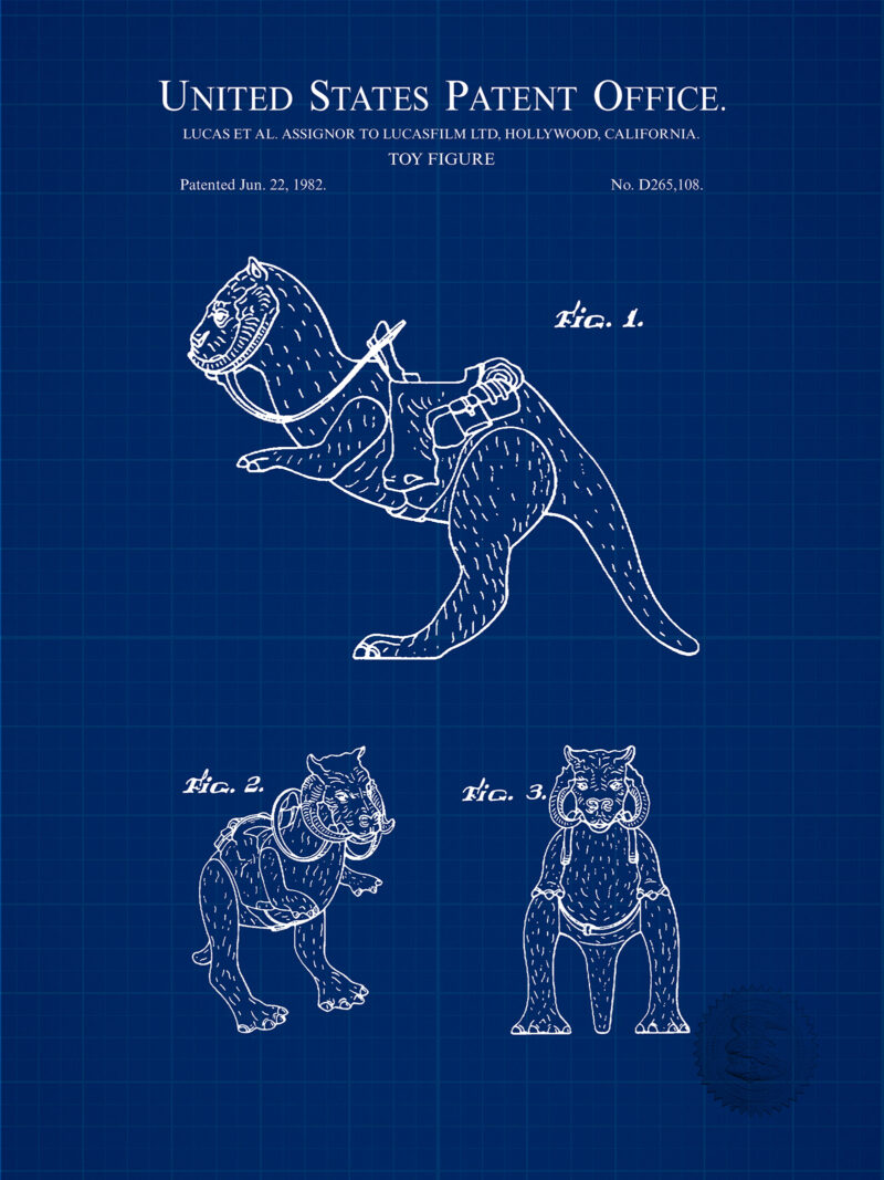 Space Animal Figure | 1982 Lucasfilm Toy Patent