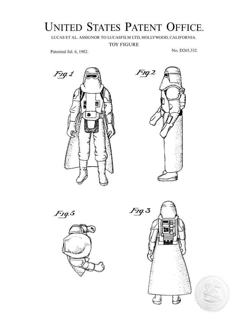 Sci Fi Character | 1982 Lucasfilm Toy Patent